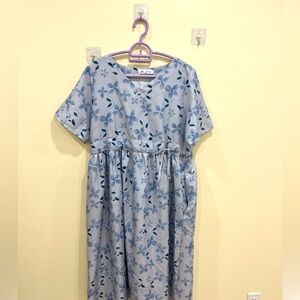 Floral Blue Dress